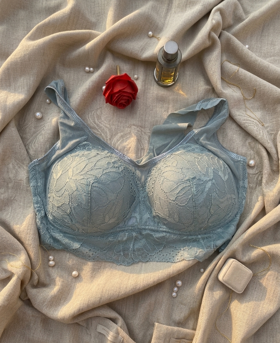 Double Padded Bra - Blue