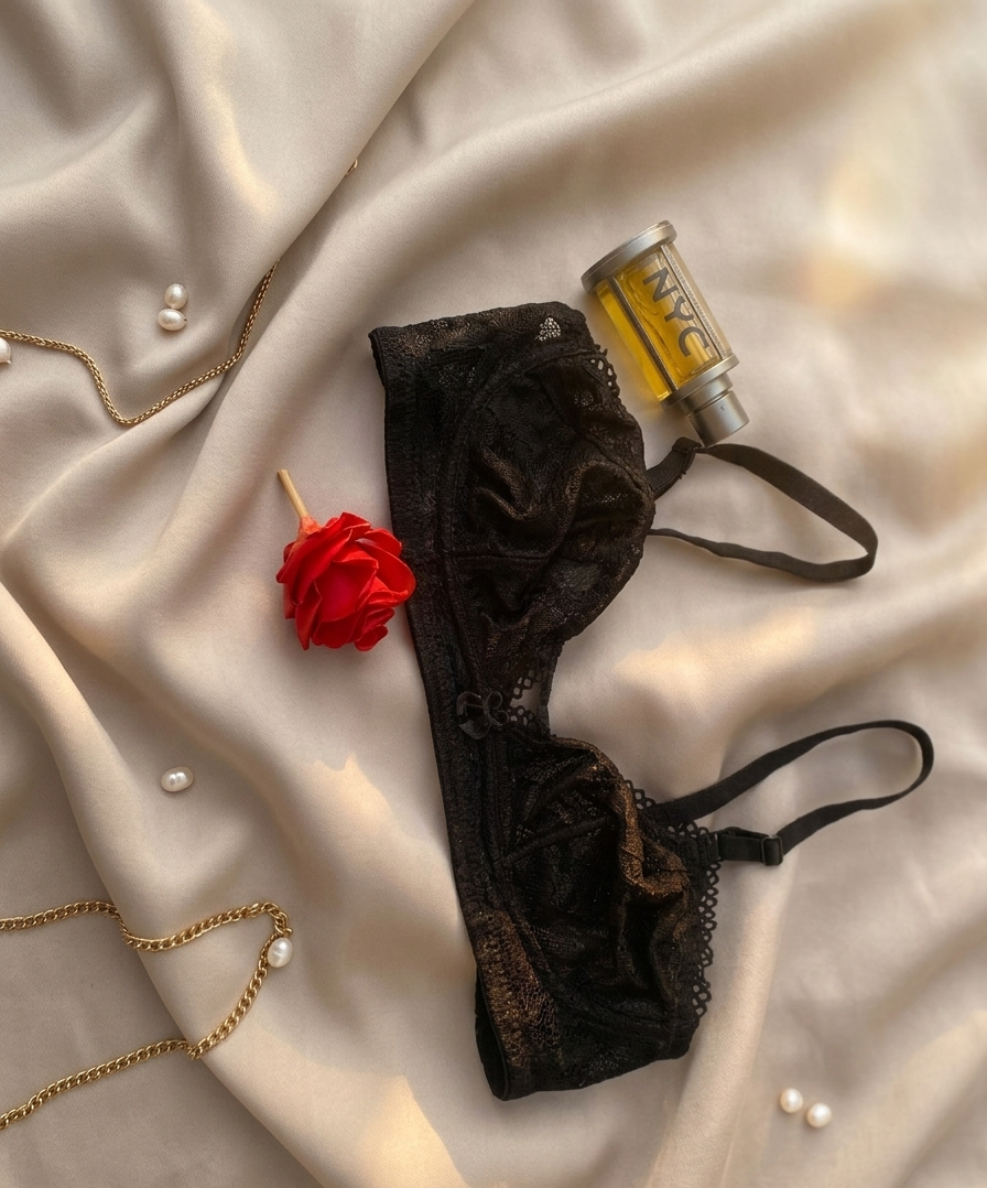 Lace Bra - Black