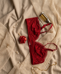 Lace Bra - Red